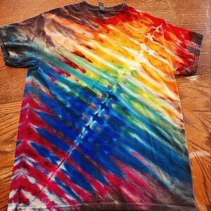Custom tie dyed T-shirt,  Men's/unisex size M.